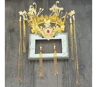 Forcine for capelli da sposa, bastoncini for capelli Hanfu, copricapo for corona di capelli da sposa Costume antico Accessori for capelli Nodo con nappa Matrimonio Elegante ornamento Stile 2 (Colore :