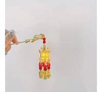 Forcine for capelli da sposa, bastoncini for capelli Hanfu, forcina stile antico Palazzo cinese Lanterna bastoncini for capelli Forchette Copricapo con nappe retrò fiore di loto for le donne G (Colore