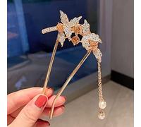 Forcine for capelli da sposa fatte a mano, forcina for matrimonio, bastoncini for capelli, forcella for capelli, strumenti for acconciature da sposa in stile cinese Nappa Copricapo antico Forcina in m