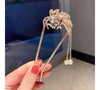 Forcine for capelli da sposa fatte a mano, forcina for matrimonio, bastoncini for capelli, forcella for capelli, strumenti for acconciature da sposa in stile cinese Nappa Copricapo antico Forcina in m