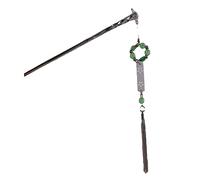 Forcine Forcina for capelli con ciondolo in giada in stile cinese, forcina for capelli dritta, forcina cinese, forcina in lega, accessori for lo styling dei capelli