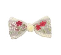 Forcine Forcina for capelli con fiocco di fiori ricamato in pizzo, forcina for capelli con fiocco di fiori ricamato, forcina for capelli con fiocco cinese, forcina for capelli da donna, forcina antisc