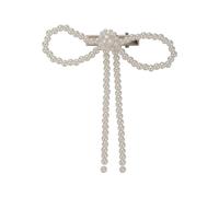 Forcine Forcina for capelli con fiocco di perle Forcina for capelli con fiocco di perle artificiali Forcina for capelli con becco d'anatra Forcina for capelli con frangia laterale da donna Strumento d