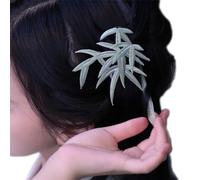 Forcine Forcina for capelli con nappa di bambù in stile antico, forcina for capelli tradizionale semplice ed elegante, nappa di foglia di bambù, decorazione di foglia di bambù altro