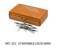 FORCINE INVISIBILI per Capelli PROFESSIONALI VULF art.322 LISCIO NERO 500 gr