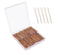 Forcine per capelli, 360 pezzi, in oro rosa, 5 cm, di alta qualità, con scatola portaoggetti, forcine per capelli per bambini, ragazze e donne