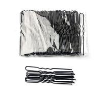 Forcine Per Capelli 5. 0pcs. Donne 6 cm. Capelli ondulato a forma di U Bobby Pin Barrette Salon Grip Clip Thripins Nero Metallo Accessori for capelli for panino Forcine Per Capelli Professionali(Noir)