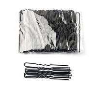 Forcine Per Capelli 5. 0pcs. Donne 6 cm Capelli sventolato barrette a forma di U Salon Grip Clip Grip Telcins Accessori for capelli in metallo nero for panino Forcine Per Capelli Professionali(Noir)