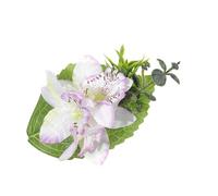 Forcine per capelli a forma di Cymbidium per bambini per la spiaggia Stage Dance Wear Fiore artificiale 2000 ragazze copricapo vacanza