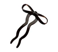 Forcine per capelli a forma di fiocco grande acetato francese accessori per lo styling per le donne chignon Hairpieces bastone per capelli Decors moda archi a forma di U forcina