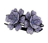 Forcine per capelli a forma di fiore Hot Girls Strass Clip per capelli Copricapo Delicato Barrette Carino Fiore Clip per capelli per le donne Strass Fermagli per capelli per la vita quotidiana Belle