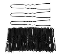 Forcine per capelli a forma di U, 1000 fermagli per capelli di qualità professionale, in metallo nero, ondulati, a forma di U, strumenti per acconciature da donna (7 cm)