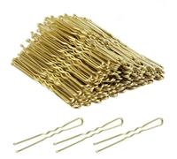 Forcine per capelli a forma di U, 1000 pezzi, forcine per capelli a forma di U, fermagli per chignon per bambini, ragazze e donne, eleganti per feste e acconciature quotidiane (oro)