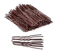 Forcine per capelli a forma di U, 1000 pezzi, forcine per capelli a forma di U, fermagli per chignon, per bambine, ragazze e donne, eleganti per feste e acconciature quotidiane (marrone)