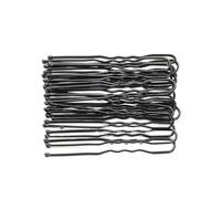 Forcine per capelli a forma di U, 5/7 cm, 20 pezzi, forcine in metallo, strumenti per modellare le donne (nero, 5 cm)