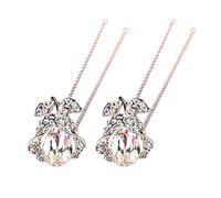 Forcine per capelli a forma di U con strass e fiore di cristallo forcina per capelli da sposa per capelli francesi accessori per capelli a forma di U forcine per capelli forcella, accessori per