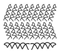 Forcine per capelli a spirale, 20 forcine nere con punte rotonde antigraffio a spirale, presa sicura, accessori per capelli lunghi da donna, accessori fai da te