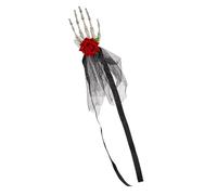Forcine per capelli con artiglio di teschio e copricapo di fiori gotici | Copricapo festival della fascia di Halloween - Forcine per copricapo a mano del cranio di Halloween, copricapo di talea