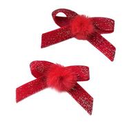 Forcine per capelli con fiocco di Natale, fermagli per capelli dolci, forcine laterali antiscivolo per capelli
