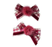 Forcine per capelli con fiocco di Natale, fermagli per capelli dolci, forcine laterali antiscivolo per capelli