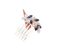 Forcine per capelli con foglie di cristallo, da donna, gioielli da sposa, accessori per capelli da sposa, accessori per capelli con strass per feste (stile 05)