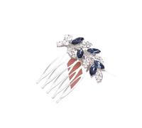 Forcine per capelli con foglie di cristallo, da donna, gioielli da sposa, accessori per capelli da sposa, accessori per capelli con strass per feste (stile 01)