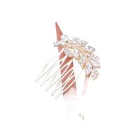 Forcine per capelli con foglie di cristallo, da donna, gioielli da sposa, accessori per capelli da sposa, accessori per capelli con strass per feste (stile 03)