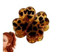 Forcine per capelli con motivo leopardato a quattro foglie, forcine per capelli, per vacanze, salone, casa, viaggi, matrimoni, feste, estate, tutti i giorni
