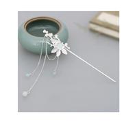 Forcine per capelli con perle, forcine per capelli con fiore, bacchette per capelli per feste di nozze, stile cinese retrò, forcine per capelli spessi
