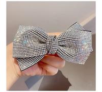 Forcine Per Capelli Crystal Big Bow Torkpin Ponytail Ponytail Girl Accessori for capelli Rhinestone Tornicciconcino cinturino for forcella Forcine Per Capelli Professionali(0887-a)