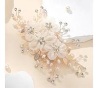 Forcine per capelli da sposa con perle e fiori, accessori per capelli per feste di fidanzamento, gioielli per capelli G11