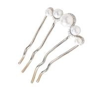 Forcine per capelli francesi a forma di U Perle Forchette per capelli Updo Stick per donne ragazze chignon accessori per acconciature vintage perle spille a forma di U