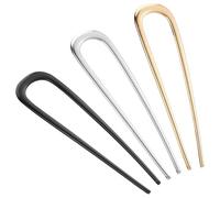 Forcine per capelli francesi, in metallo, da donna, eleganti forcine per capelli francesi, chignon e acconciature senza danni ai capelli, a forma di U, ottima tenuta e confortevoli, mantengono i