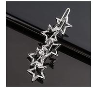 Forcine Per Capelli Moda in metallo amore cuore clip for capelli elegante stella rotonda barrette for le donne tornanti dolci barrette accessori for capelli Forcine Per Capelli Professionali(B48-Silve