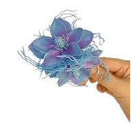 Forcine per capelli per bambini a forma di camelie per la spiaggia, palcoscenico, danza, fiore artificiale, anni 2000, copricapo, vacanza