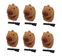 Forcine per capelli per bambini a forma di capibara per bambini da indossare da palcoscenico Adorkable Veg anni 2000 ragazze copricapo resina vacanza clip di capelli ragazze