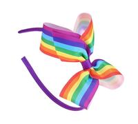 Forcine per capelli per bambini Fermaglio Arcobaleno Cravatta Per Bambino Fase Flickering Nastro Colorato 2000 Ragazze Copricapo