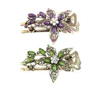 Forcine per capelli stile floreale, 2 pezzi, forcine per capelli da donna, fermagli per capelli in metallo retrò, accessori per capelli, accessori per capelli creativi