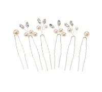 Forcine per Chioma con Pietre 6 Pezzi Argento per Donna | Lega di Zinco e Pietra Sintetica, Design Raffinato per Sposa e Ragazze, Accessori per Acconciature