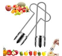 Forcipower Multifunctional Fruit and Vegetable Core Remover, Relativityi Red Bell Pepper Seed Corer, Fruit and Vegetable Corer Tool,2025 New Stainless Steel for Kitchen Gadget (Mix,2Pcs)