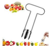 Forcipower Multifunctional Fruit and Vegetable Core Remover, Relativityi Red Bell Pepper Seed Corer, Fruit and Vegetable Corer Tool,2025 New Stainless Steel for Kitchen Gadget (B,1Pcs)