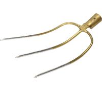 ® Forcone a 3 Denti in Acciaio Temprato Forchetta Da Giardino Forca Da Giardino
