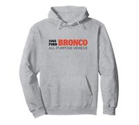 Ford Bronco 1966 all-Purpose Vehicle Logo Felpa con Cappuccio