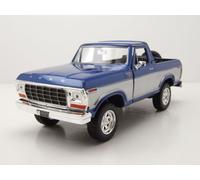 Ford Bronco Pick Up 1978 Blu Argento Modellino 1:24 MotorMax