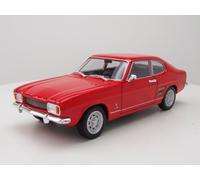 Ford Capri 1969 Rosso Modellino Auto 1:24 Welly