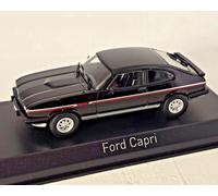 MODELLINO AUTO STATICO DIECAST FORD CAPRI MKIII COUPE 1980 NERO SCALA 1/43