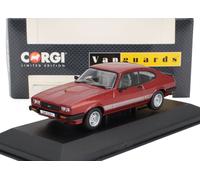 FORD CAPRI MKIII 2.0S COUPÉ 1981 rosso a 1/43 di Corgi Vanguards VANVA10824