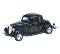 Ford Coupe Hardtop 1934 Nero Modello Auto 1:24 MotorMax Die-Cast Metallo