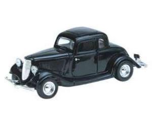 Ford Coupe Hardtop 1934 Nero Modello Auto 1:24 MotorMax Die-Cast Metallo