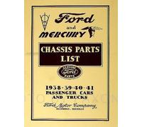 Ford E Mercury Telaio Parti Libro 1938 1939 1940 1941 Meccanico Auto E Camion